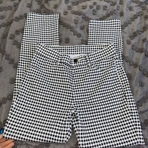 Uniqlo gingham cotton stretchy pants